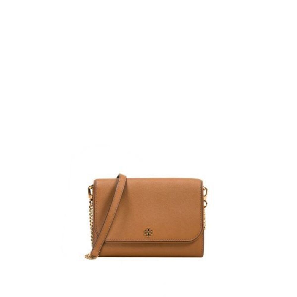 $348 Tory Burch Emerson Chain Wallet Leather Cross Body Bag m11